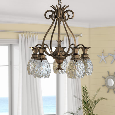 A&B Home Gold Pineapple Chandelier A&B Home Gold Pineapple Chandelier